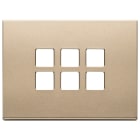 VIMAR SPA - VIW22693.88 PLACCA 3MX6 FLAT ORO SATINATO