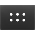 VIMAR SPA - VIW22693.RN.03 Placca 3Mx6 Tondo grigio antracite