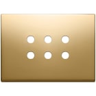 VIMAR SPA - VIW22693.RN.82 Placca 3Mx6 Tondo oro