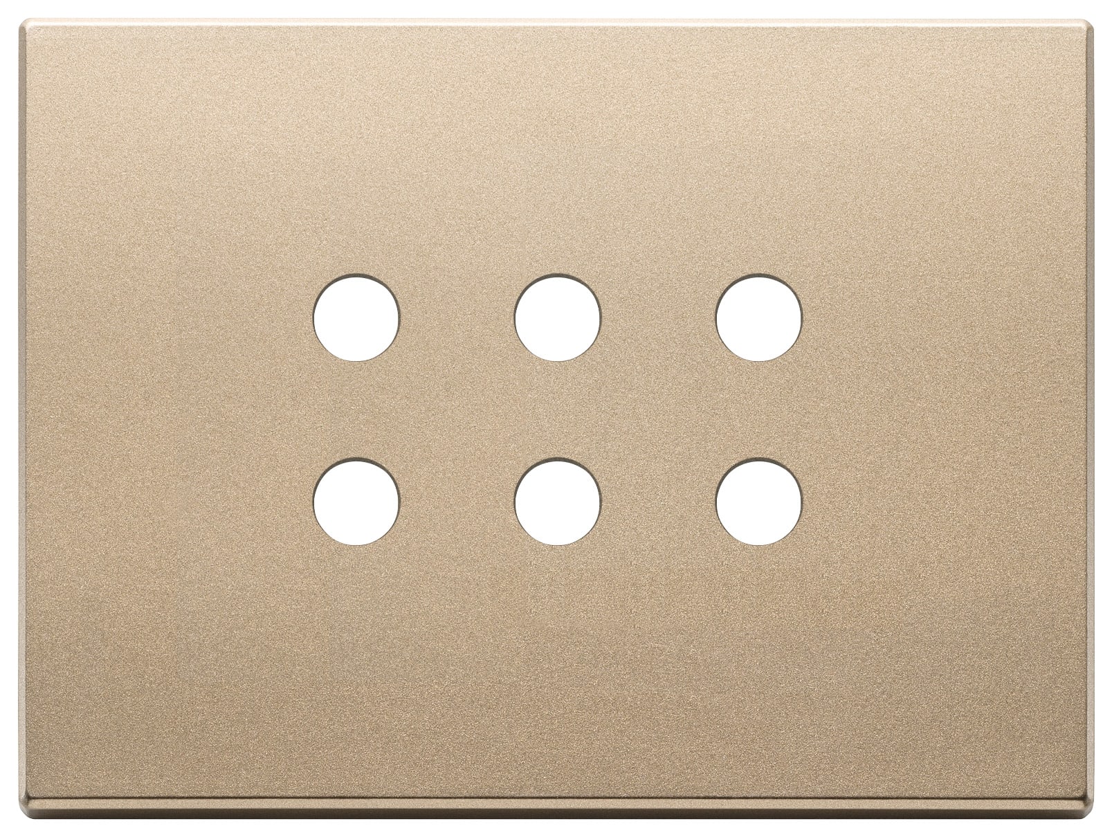 VIMAR SPA - VIW22693.RN.88 PLACCA 3MX6 TONDO ORO SATINATO