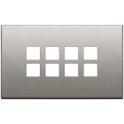VIMAR SPA - VIW22694.11 PLACCA 4MX8 FLAT NICHEL SPAZZOLATO