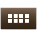 VIMAR SPA - VIW22694.12 Placca 4Mx8 Flat bronzo scuro spazz.