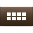 VIMAR SPA - VIW22694.12 PLACCA 4MX8 FLAT BRONZO SCURO SPAZZ.