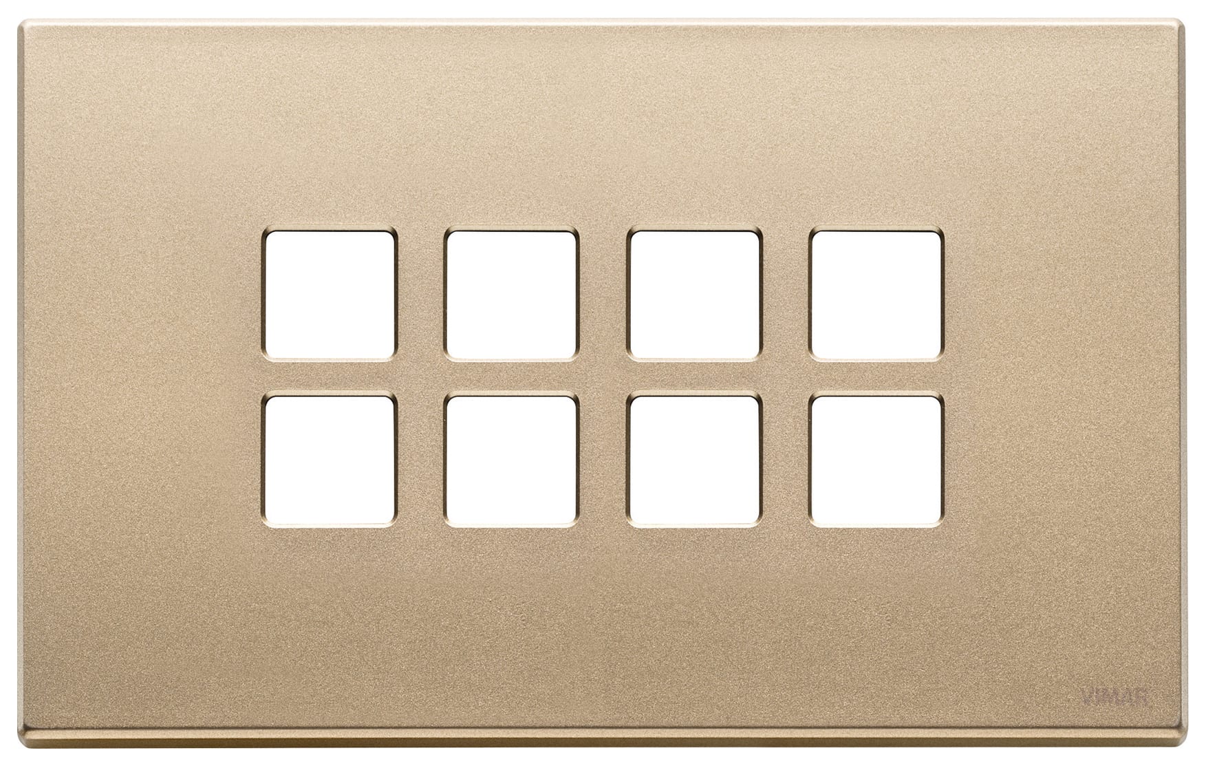 VIMAR SPA - VIW22694.88 Placca 4Mx8 Flat oro satinato