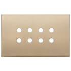 VIMAR SPA - VIW22694.RN.88 PLACCA 4MX8 TONDO ORO SATINATO