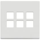 VIMAR SPA - VIW22695.01 Placca 3Mx6 BS Flat bianco matt