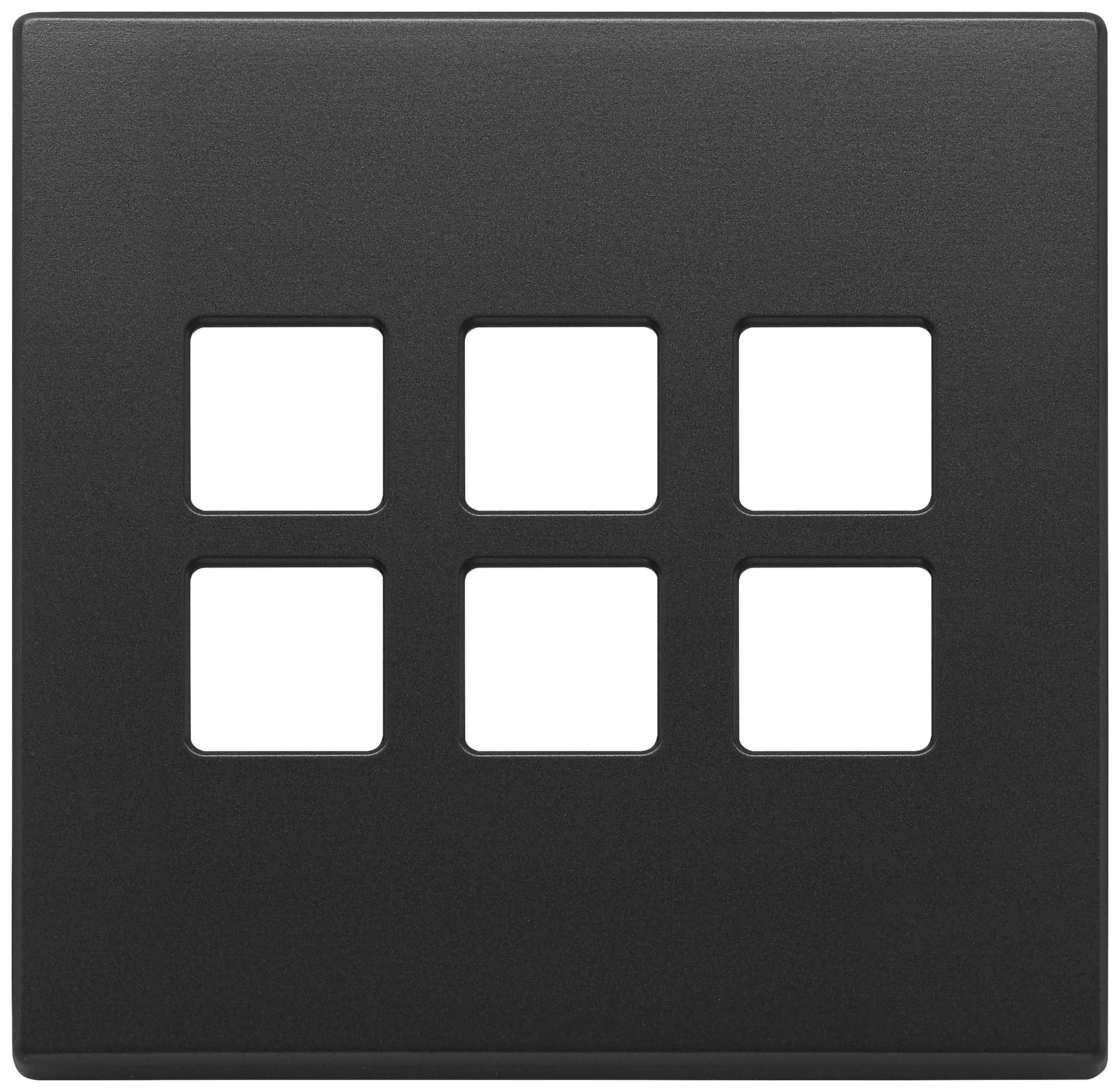 VIMAR SPA - VIW22695.03 Placca 3Mx6 BS Flat grigio antracite