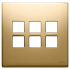VIMAR SPA - VIW22695.82 Placca 3Mx6 BS Flat oro
