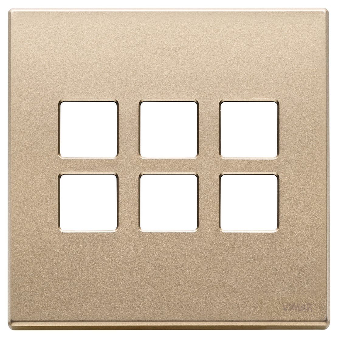 VIMAR SPA - VIW22695.88 PLACCA 3MX6 BS FLAT ORO SATINATO