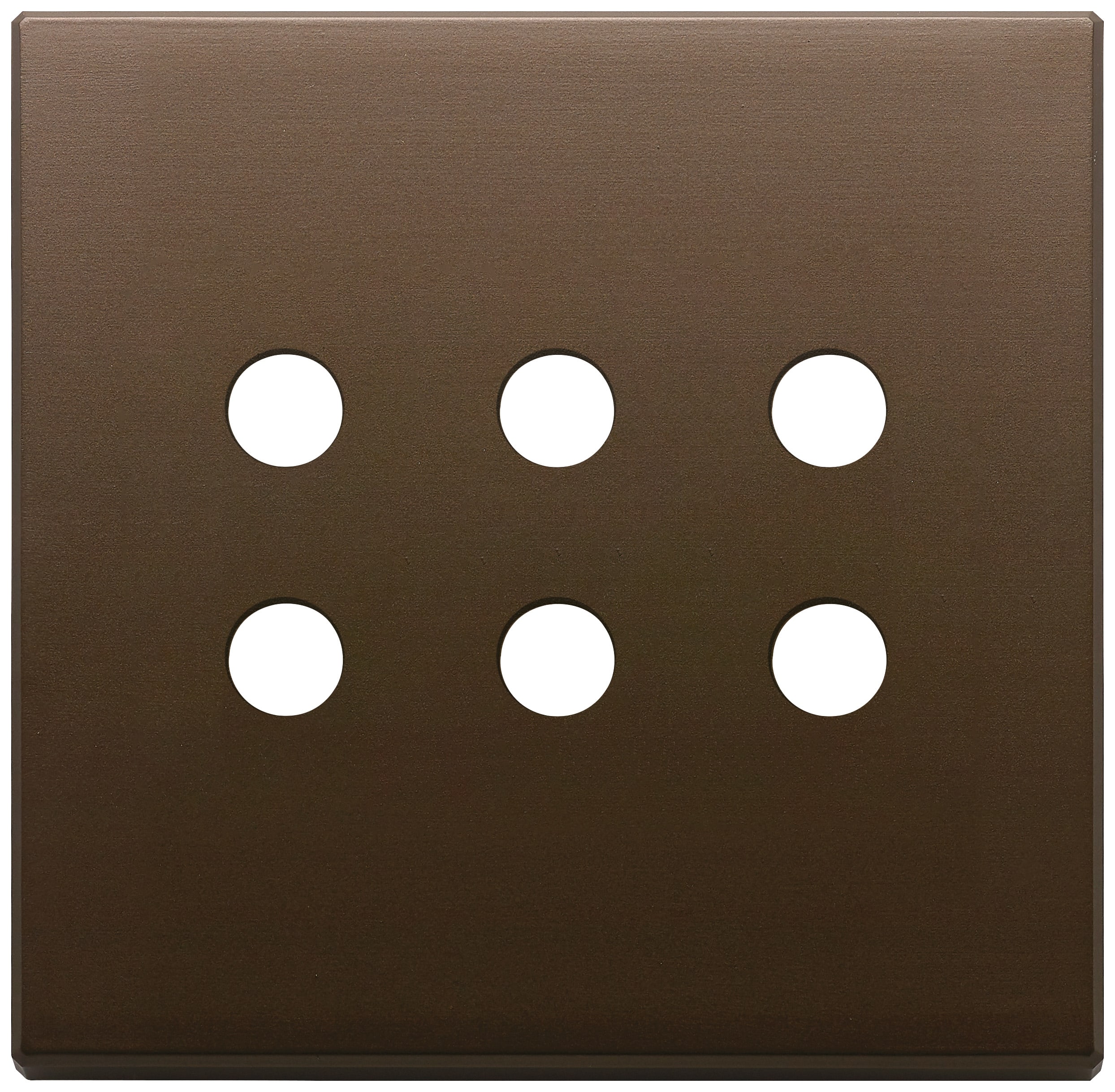 VIMAR SPA - VIW22695.RN.12 Placca 3Mx6 BS Tondo bronzo scuro spazz.