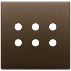 VIMAR SPA - VIW22695.RN.12 Placca 3Mx6 BS Tondo bronzo scuro spazz.