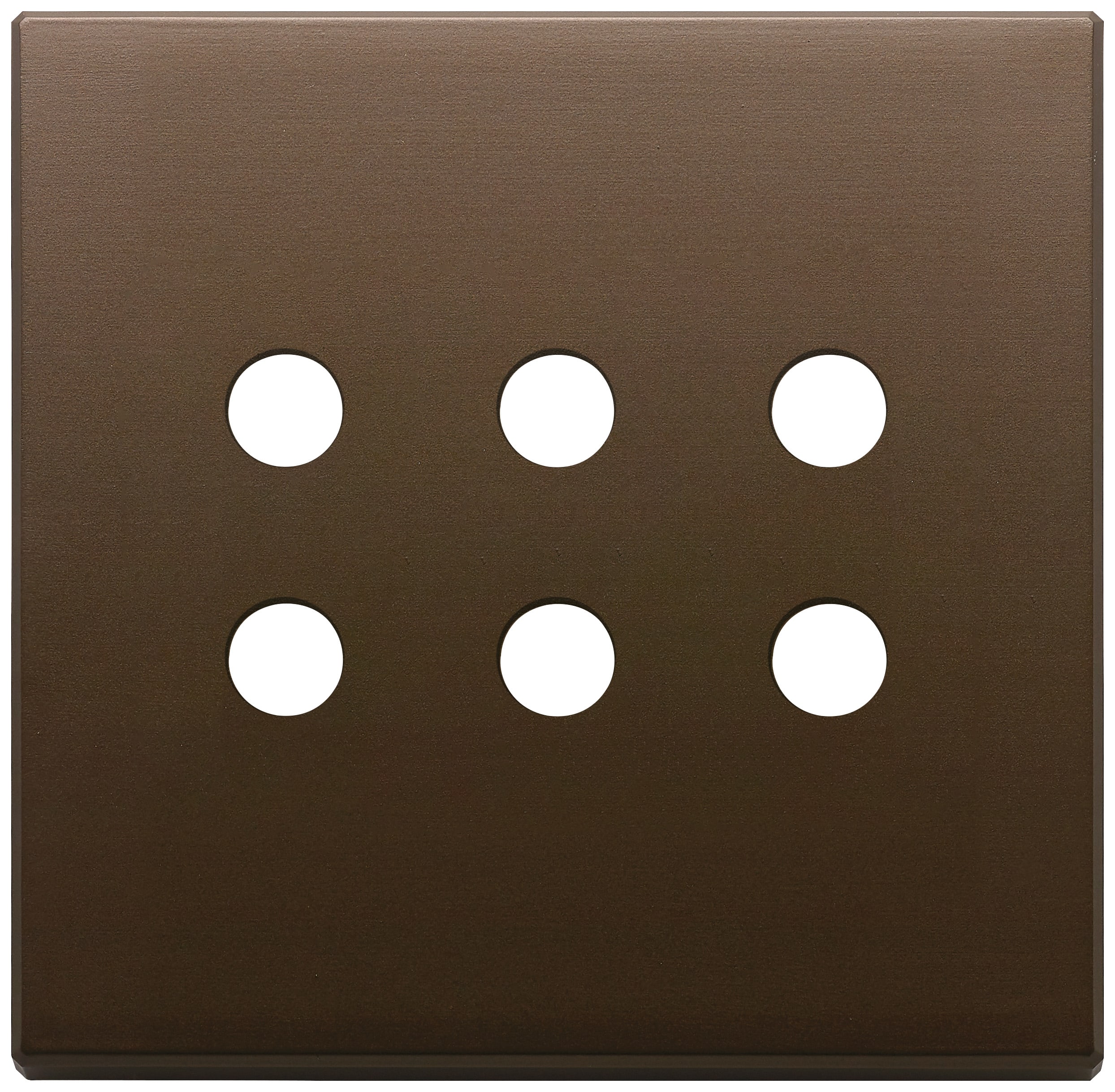 VIMAR SPA - VIW22695.RN.12 PLACCA 3MX6 BS TONDO BRONZO SCURO SPAZZ.