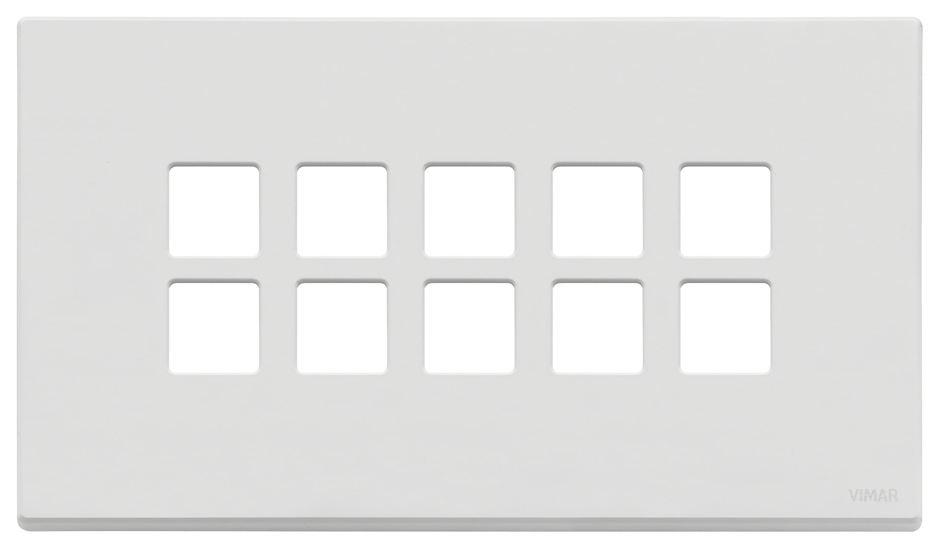 VIMAR SPA - VIW22699.01 Placca 5Mx10 BS Flat bianco matt