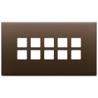 VIMAR SPA - VIW22699.12 Placca 5Mx10 BS Flat bronzo scuro spazz.