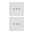 VIMAR SPA - VIW22751.01 DUE TASTI FLAT NEUTRI ILLUM. BIANCO