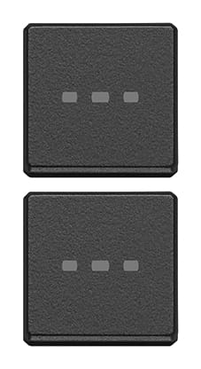VIMAR SPA - VIW22751.03 DUE TASTI FLAT NEUTRI ILLUM. GRIGIO