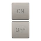 VIMAR SPA - VIW22751.1.11 Due tasti Flat simboli ON/OFF nichel