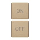 VIMAR SPA - VIW22751.1.88 DUE TASTI FLAT SIMBOLI ON/OFF ORO SATIN.