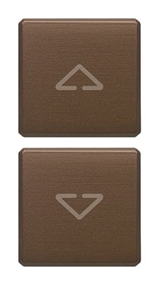 VIMAR SPA - VIW22751.2.12 DUE TASTI FLAT SIMBOLI FRECCE BRONZO