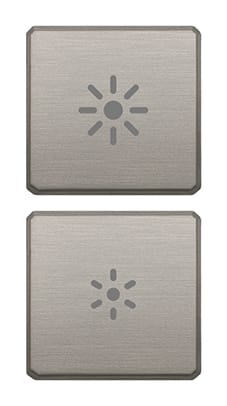 VIMAR SPA - VIW22751.3.11 Due tasti Flat dimmer nichel