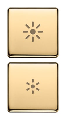 VIMAR SPA - VIW22751.3.82 Due tasti Flat dimmer oro