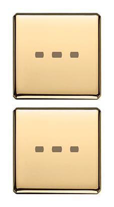 VIMAR SPA - VIW22751.82 DUE TASTI FLAT NEUTRI ILLUM. ORO