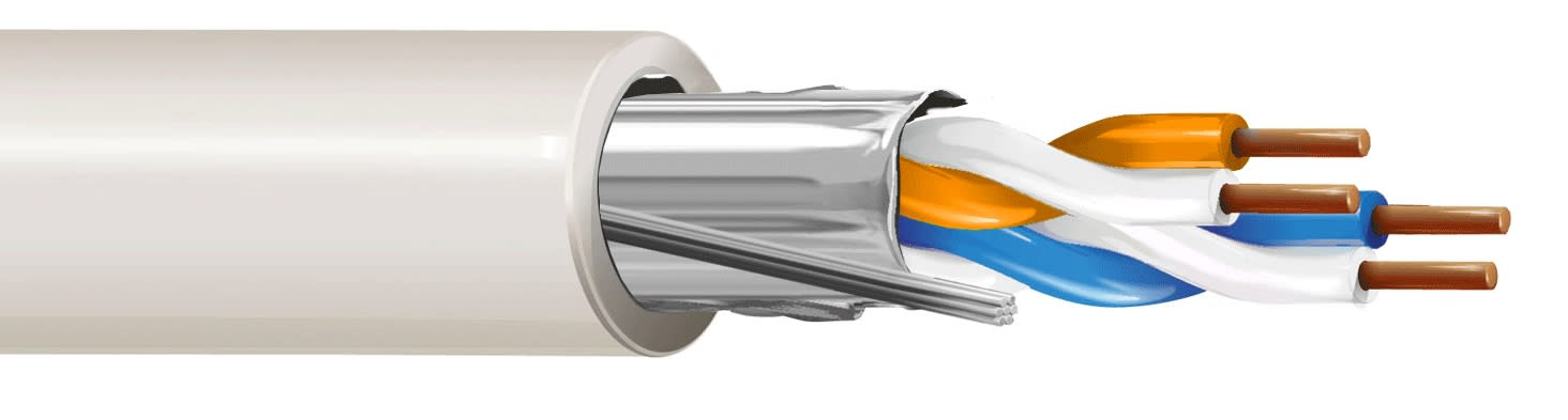 ITC INDUSTRIA TECNIC - ITC22F1HBZ1000 2X2 AWG22 FTP LSZH BIANCO BOB.1000 ECA