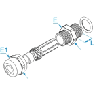 BM SPA - BMM2512L PRESS OTT NIK N12x1,5 IP68 FILETTO LUNGO