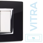 MASTER SRL - MST22VBS207 PLACCA VETRO NERO 7P. VITRA
