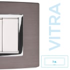 MASTER SRL - MST22VBS797 PLACCA ACCIAIO SPAZZOLATO 7P. VITRA