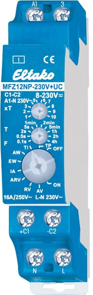 ELTAKO - EAK23100001 ANALOG ADJUSTABLE MULTIFUNCTION TIME REL