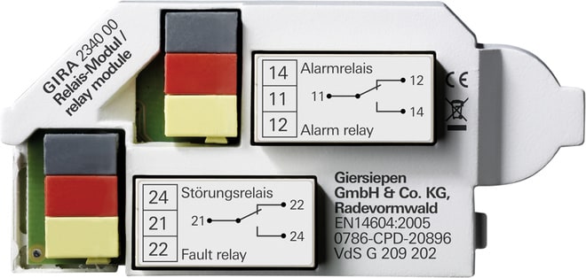 GIRA - GIR234000 Relaismodul RWM Dual Rauchwarnmelder