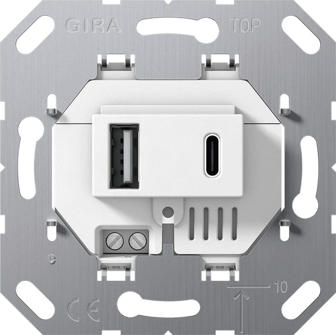 GIRA - GGI234900 USB-Spannungsvers. 2f Typ A/C Einsatz We