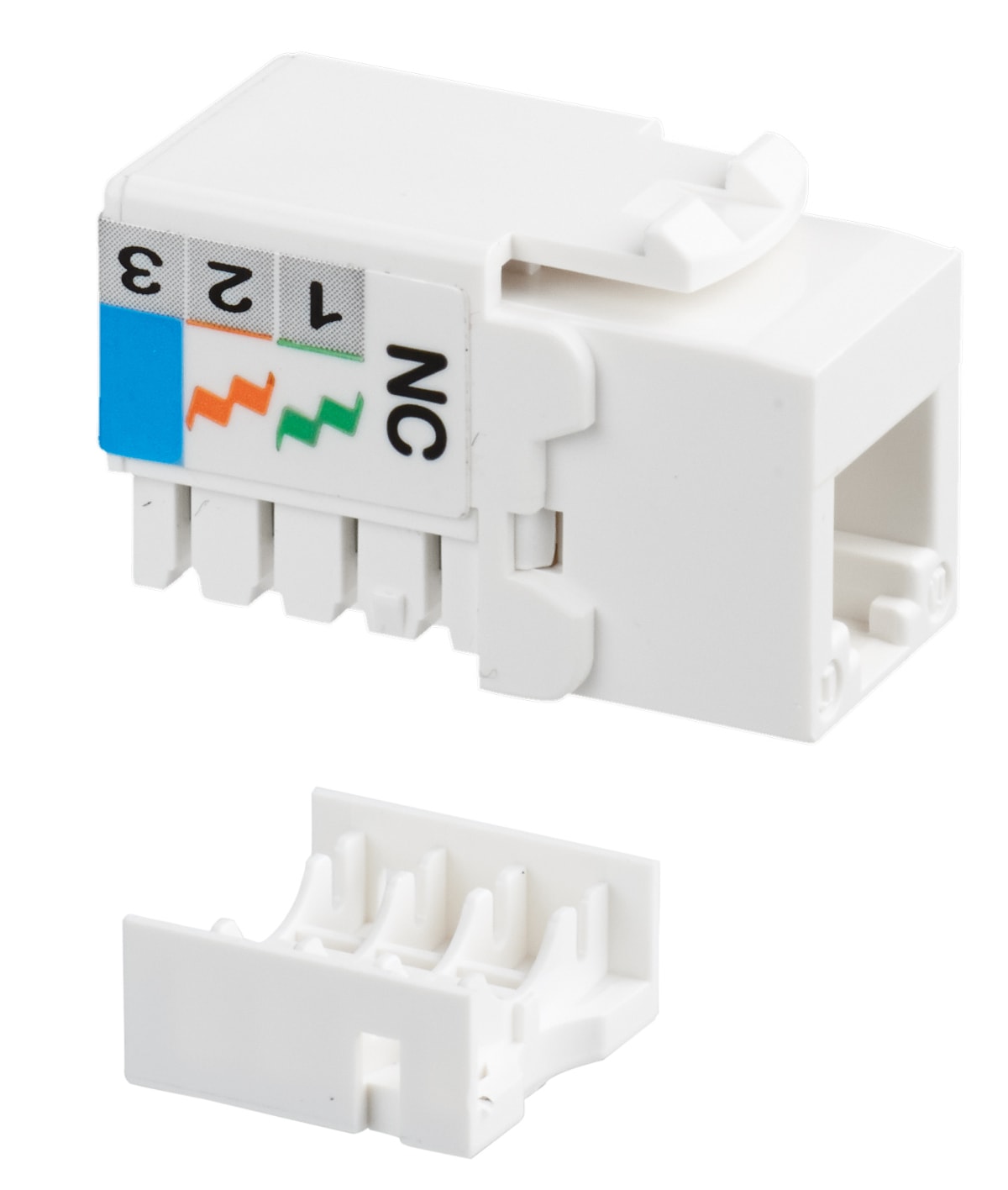 FANTON SRL - FME23708 PRESA RJ12 CAT.3 UTP 90° BI