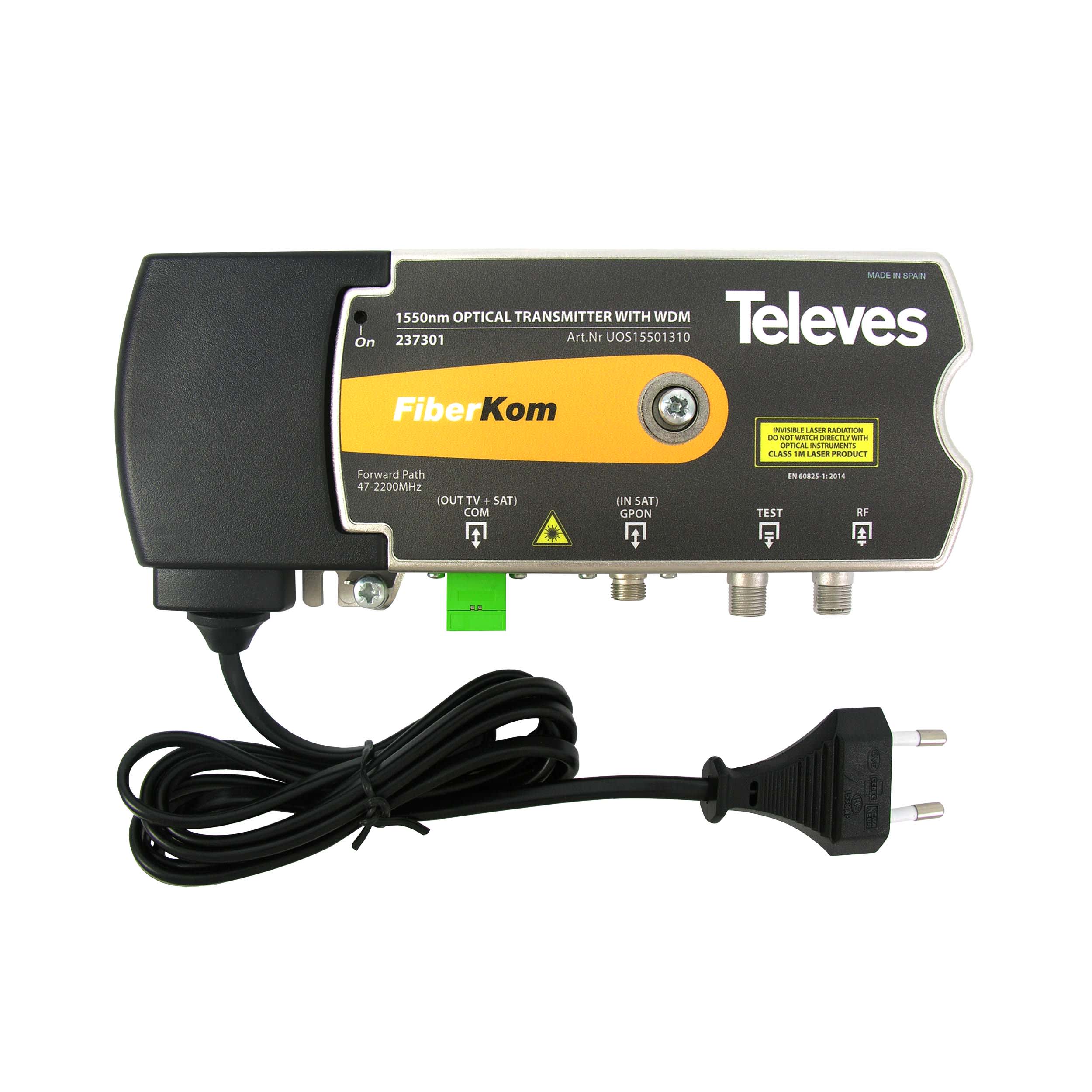 TELEVES ITALIA SRL - TVV237301 TX FO 1550NM/WDM 1310/1490NM SC/APC 6DBM