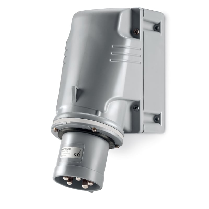 SCAME PARRE SPA - SCA240.63938T SPINA DA PARETE IP44 2P+T 63A >250V