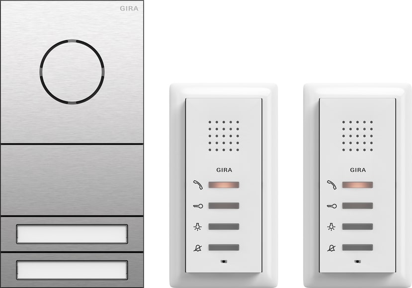 GIRA - GGI2407000 PACCHETTO BIFAMIL. AUDIO SYSTEM 106 ACCI