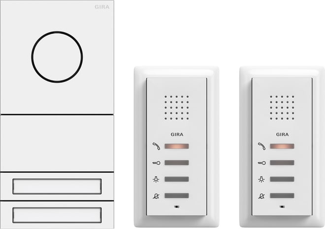 GIRA - GIR2407902 PACCHETTO BIFAMIL. AUDIO SYSTEM 106 BNC