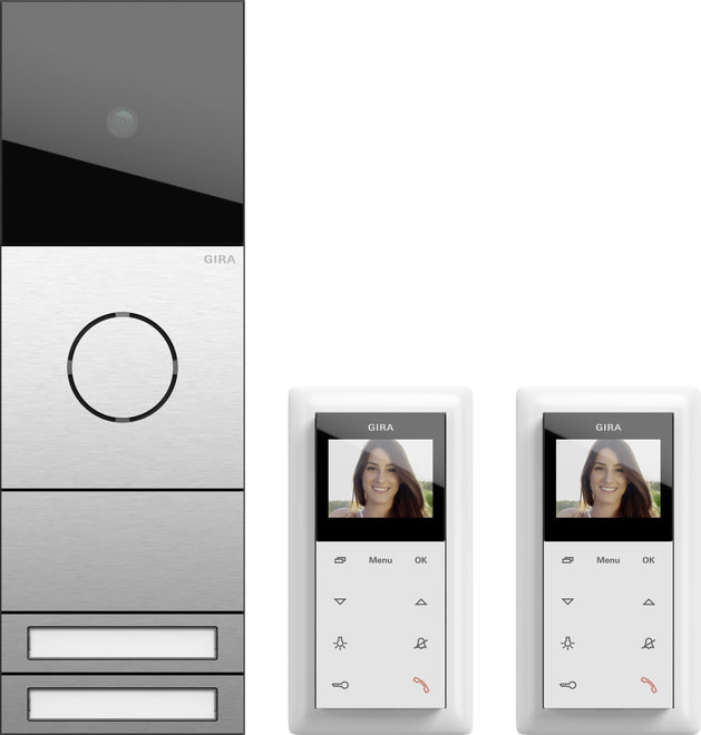 GIRA - GIR2417000 ZFH-Paket Video System 106 Edelstahl