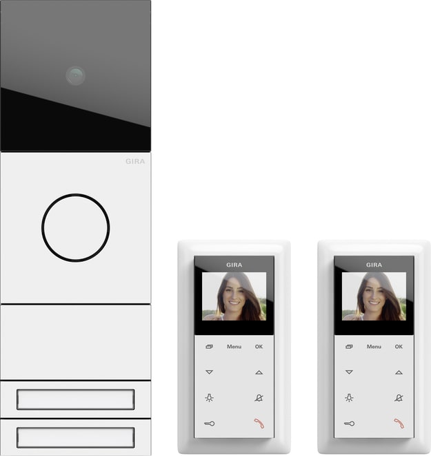 GIRA - GIR2417902 ZFH-Paket Video System 106 Verkehrsweiss