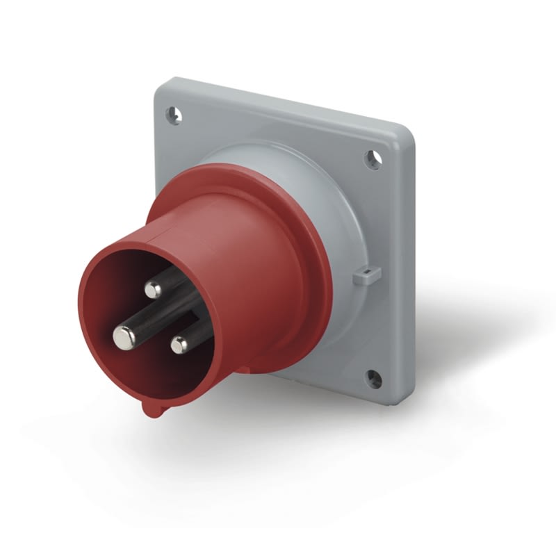 SCAME PARRE SPA - SCA243.1698 SPINA DA INCASSO 16A 2P+T 9H IP44/IP54