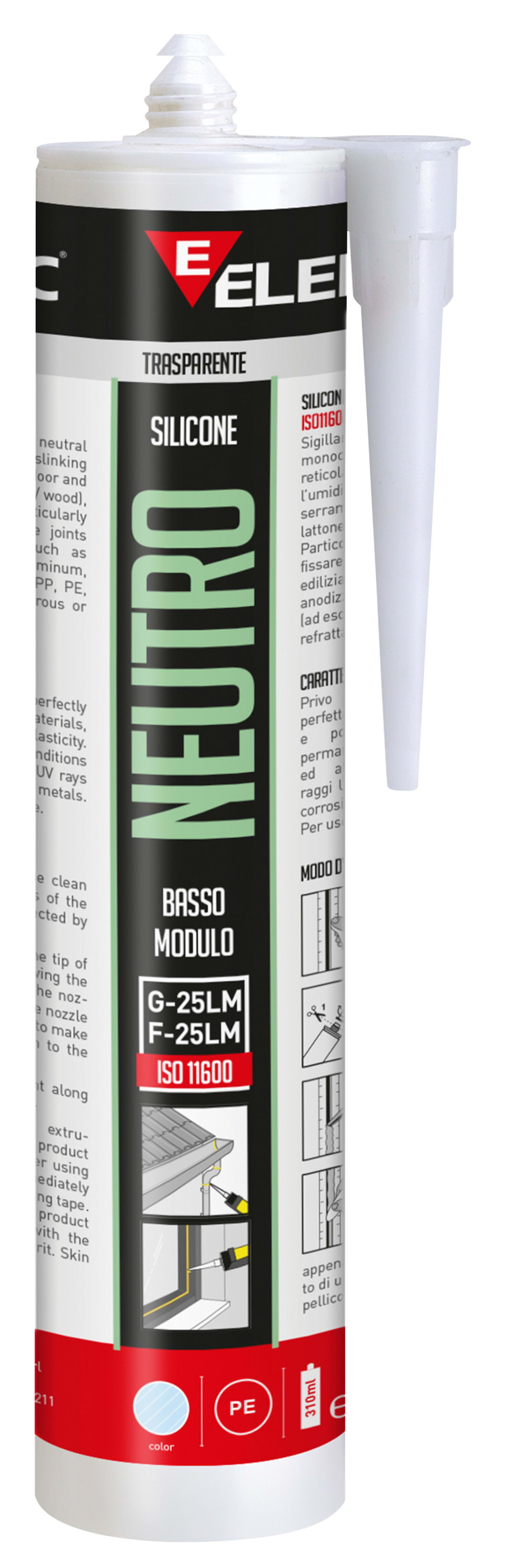 ELEMATIC SPIT - ITP8708233 SILICONE NEUTRO BASSO MODULO TESTA DI MO
