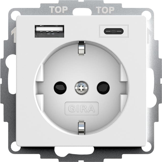GIRA - GGI245927 SCHUKO SH USB-Spannungsvers. 2f Typ A/C