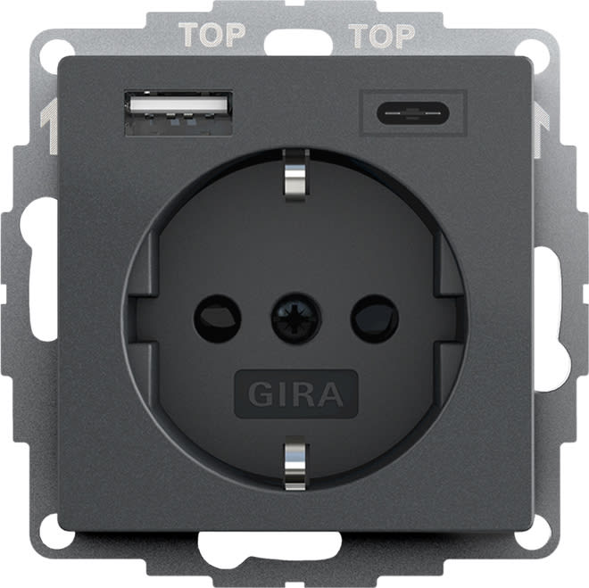 GIRA - GIR245928 SCHUKO SH TENSIONE ALIM. USB 2X TIPO A/C