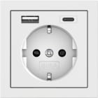 GIRA - GIR245970 SCHUKO SP ALIM.TENS.USB 2-C TIPO A/C GIR
