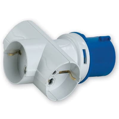 MASTER SRL - MST24AD1009 SPINA CEE 230V 3 PRESE P40 UNIV.16A IP20