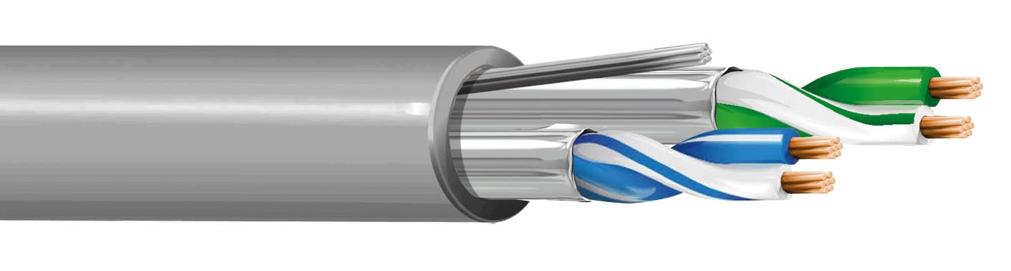 ITC INDUSTRIA TECNIC - ITC24F7YGR1000 2X2 AWG24 FLEX FTP RS-232 PVC GR B1000 E