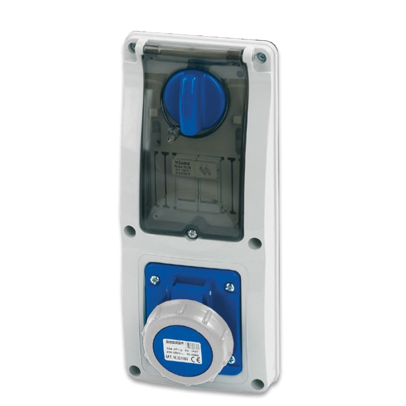 MASTER SRL - MST24PIF2201 PR.INT.2P+T 16A 230V 6H BLU IP67