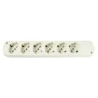 LE PROLUNGHE SAS - PRG256 CABLY UNIV. 6U S/INT 10/16A + SCHUKO BN