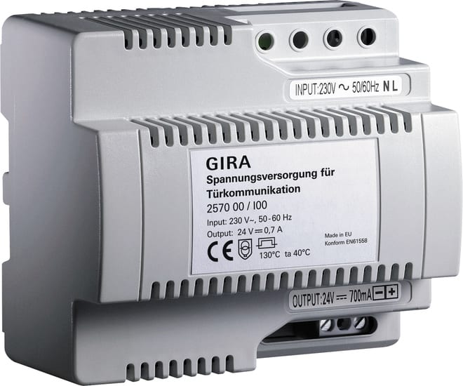 GIRA - GIR257000 TENSIONE ALIMENTAZ. 24 V DC 700 MA AMG E
